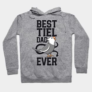 Best Tiel Dad Ever Parrot White Face Cockatiel Lover Birb Hoodie